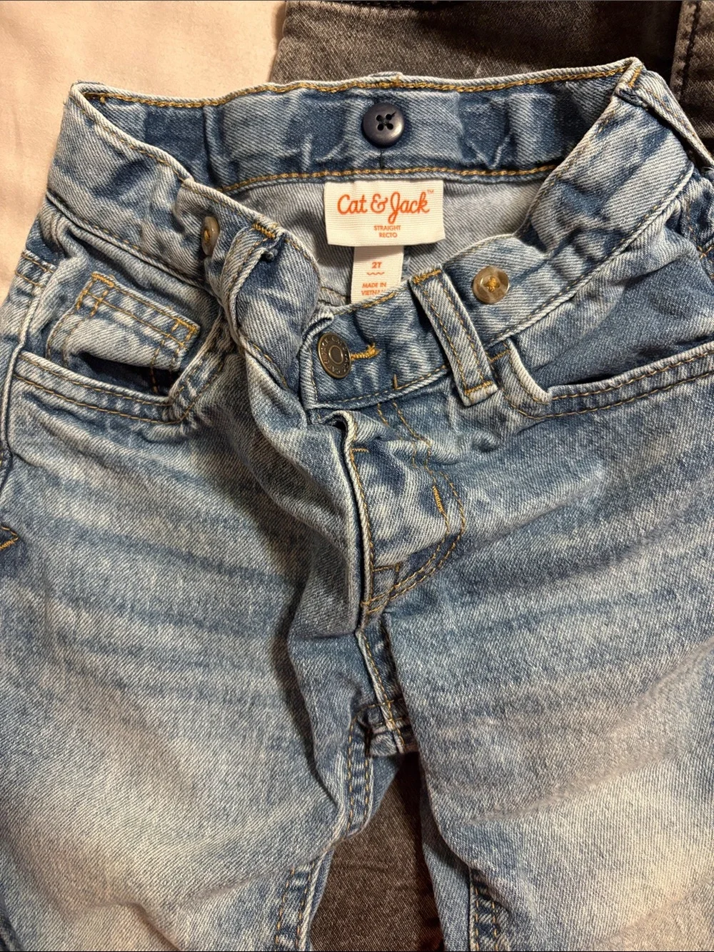 Toddler Jeans lot of 4 - Blue, Light Blue, Gray, Brown. Gap and cat n jack
